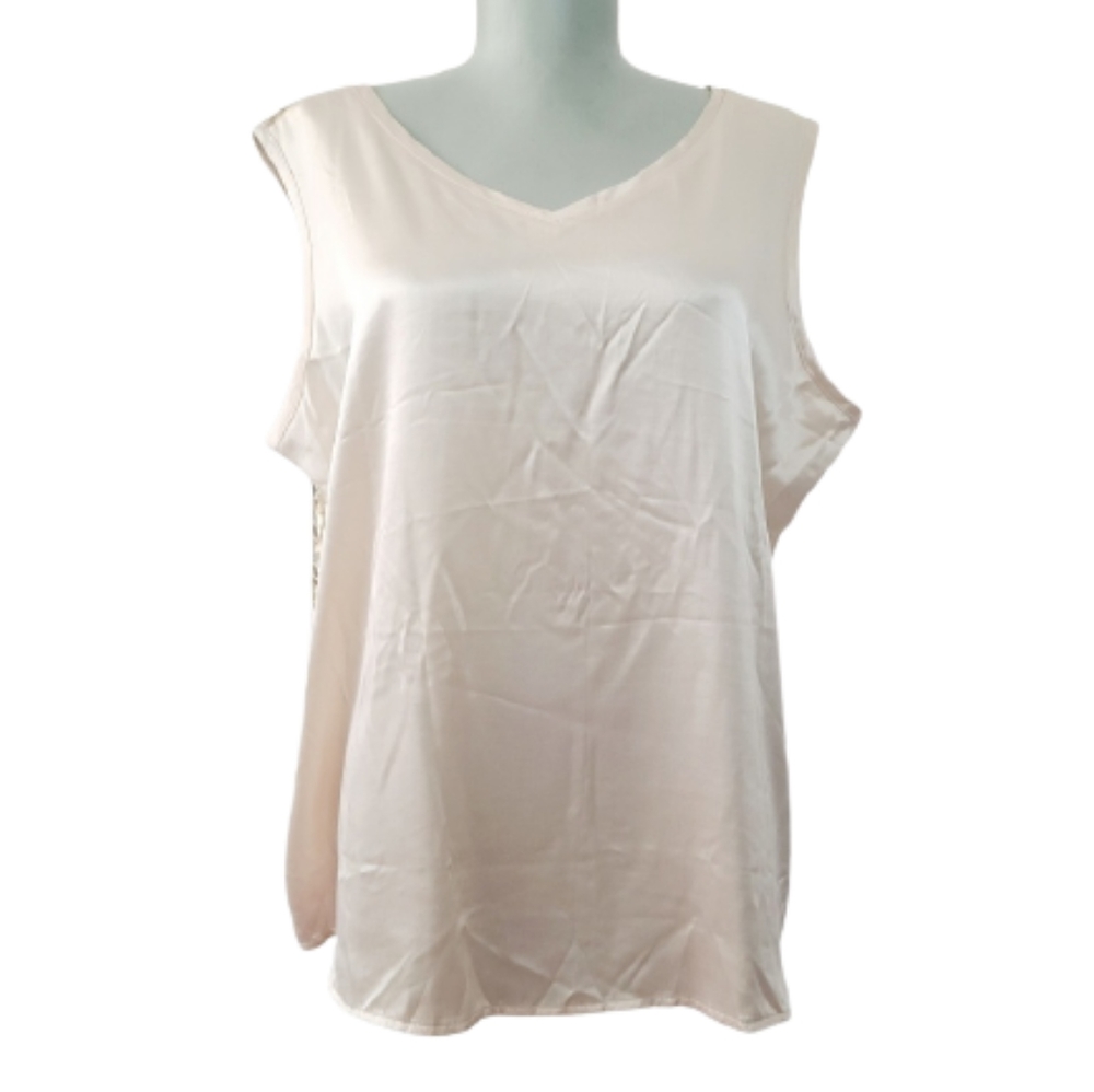 Russell Kemp ivory and gold lamé reversible top - Picture 3 of 9